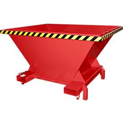 Bauer SBT vultrechter, plaatstaal, steunvoeten, inrijvakken, gelakt, L 1320 x B 1710 x H 990 mm, vlamrood RAL 3000