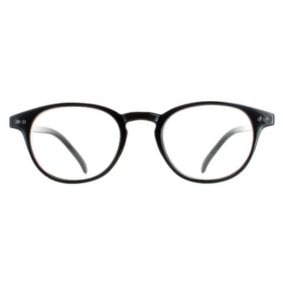 Polaroid bril PLD 0008/R/CH -lezers D28 Glanzende zwarte heren Womens +2.0