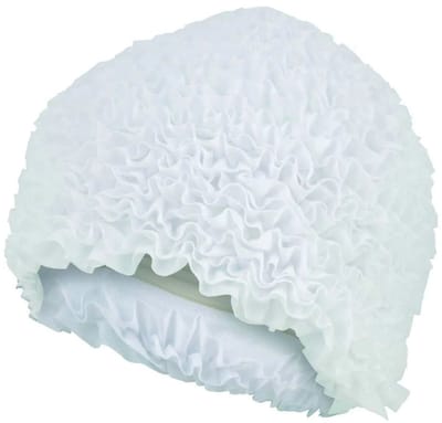 Aquafeel Frill Zwembadmuts Wit