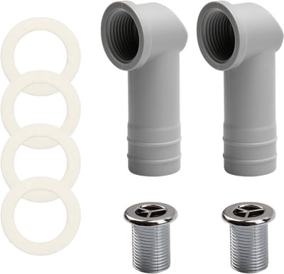 Wastafeloverloopafdekking, Diameter 29 mm, Ronde Overloop, Spoelbak, Ring voor Keramische Gootsteen, Afdichting, Overloop Badkuip, 2 Stuks