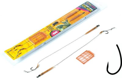 EXC Carp Rig 666 BARBLESS - Haakmaat #2 - 25lb - 2 stuks - 20cm - Karper Onderlijnen - Weerhaakloos - Karper vissen