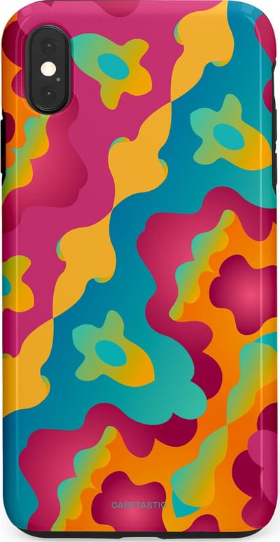 Casetastic Hoesje Geschikt voor Apple iPhone Xs Max - Stijlvolle Beschermende Duo-layer Case - Vlektastisch