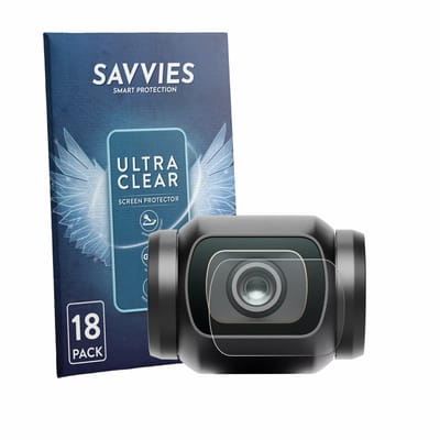 Savvies - Screenprotector voor DJI Osmo Pocket 4 (Lens) - Folie Beschermfolie transparant 18 Stuks