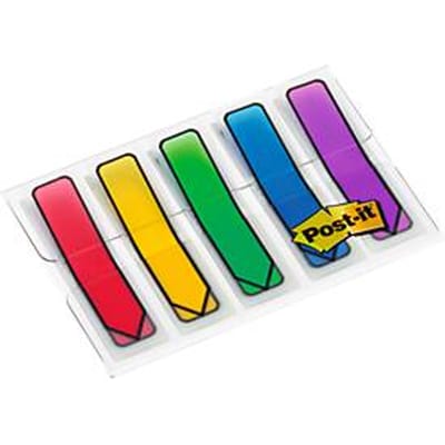Indextabs 3M Post-it 684 12x43mm pijlvorm assorti 100 stuks