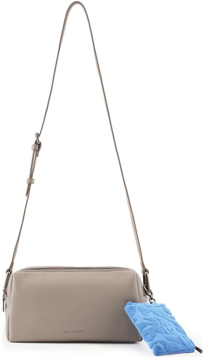 FREDsBRUDER Leren schoudertas Color Kiss Collection Crossbag Taupe