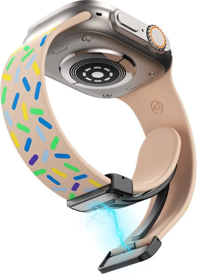 Siliconen bandje - geschikt voor Apple Watch 1/2/3/4/5/6/7/8/9/10/11/ SE (1,2,3) met maat 38 mm / 40 mm / 41 mm en 42 mm (Watch 10/11) - roze