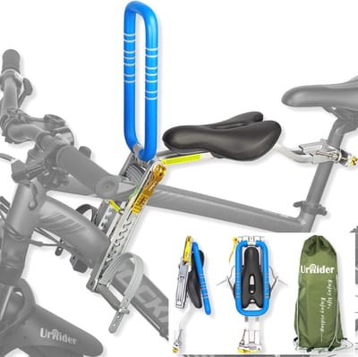 Fietszitje voor Kinderen - Lichtgewicht Draagbaar Peuterfietsstoeltje voor Mountainbikes en Vouwfietsen