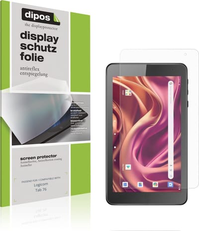 dipos – 2x Matte Beschermfolie geschikt voor Logicom Tab 76 | Krasbestendige & antireflecterende Screenprotector Ultra-Thin