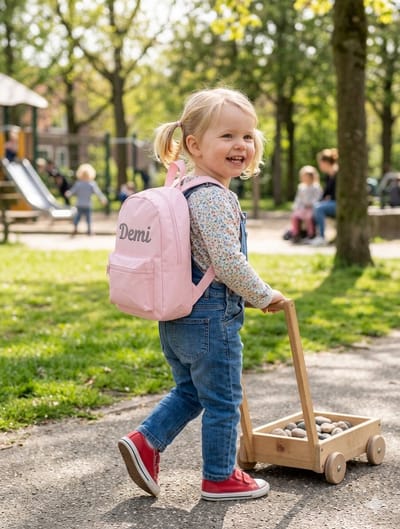 Bagbase mini rugtas rose met geborduurde naam