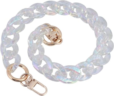 Acryl tas riem voor dames - Schoudertas, handtas en portemonnee vervangingsketting set van 45 cm met stijlvolle accenten