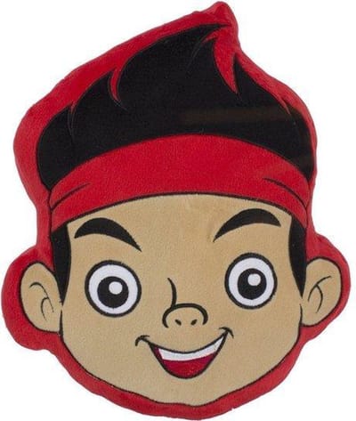 Disney - Jake en de Nooitgedachtland piraten - Jake Neverland - Kussen - Sierkussen - 29x32 Cm - Gevuld - Piraten - Kinderkamer.