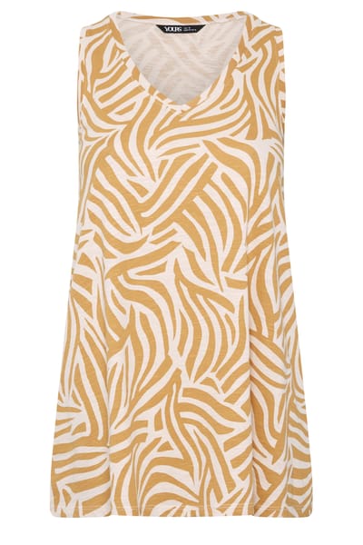 Yours Gouden Top Met Zebraprint Size 42