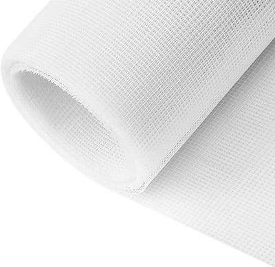 Dailygoods - Vliegengaas, voor ramen en deuren, 120 x 250 cm, insectenbescherming, per meter, op maat te snijden, glasvezel, vliegennet, wit