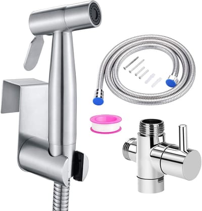 Handdouche Bidet Toiletspray - Handdoucheset Voor Bidet - Toilet Bidet Douche - Inclusief T-Ventieladapter En Slang