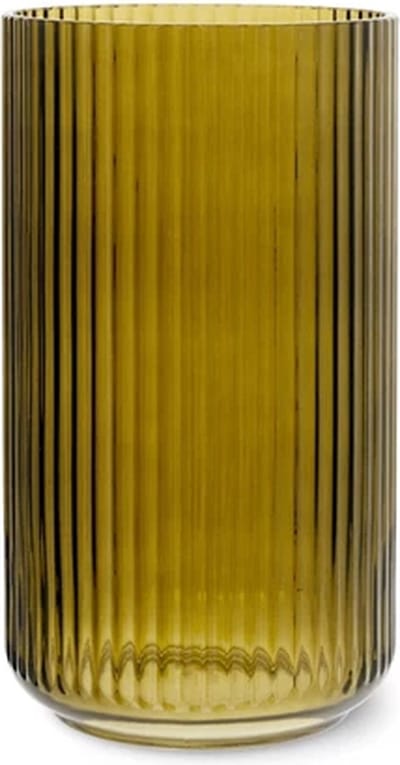 Lyngby Porcelaen vaas 38cm olive green