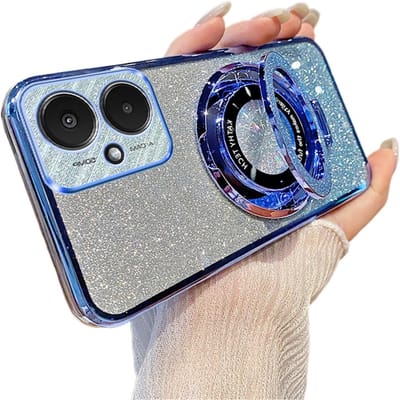 Magnetische hoes voor Redmi Note 10 Pro 4G met Mag-Safe, transparante achterkant, anti-vingerafdruk en krasbescherming, slanke pasvorm en camera bescherming