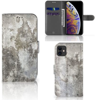 Apple iPhone 11 Bookcase Beton Print