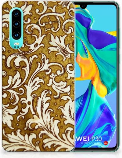 Siliconen Hoesje Huawei P30 Barok Goud