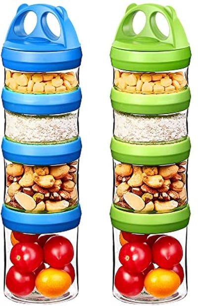 Draagbare Stapelbare Voedselopslag Containers voor Snacks en Dranken - Luchtdicht, Lekvrij, BPA-vrij