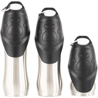 Huisdier Hond Waterfles Draagbaar Isolatie RVS Waterdispenser Reizen Kat Buiten Wandelen Drinkfontein Kleine Grote Hond 600ml