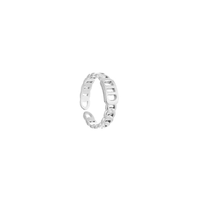 Bijoutheek Ring goodlife schakel ketting zilver