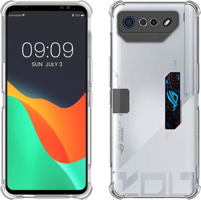 kwmobile telefoonhoesje van TPU silicone - geschikt voor ASUS ROG Phone 7 Ultimate - Transparante back cover - Flexibel materiaal