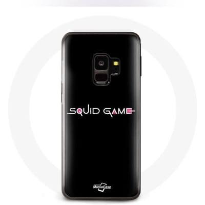 Coque - Samsung - S9 Plus - Souple - Noir - Squid Game Logo noir