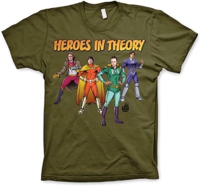 The Big Bang Theory Heren Tshirt -S- Heroes In Theory Groen