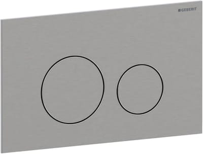 Bedieningspaneel Toilet - Spoelplaat - Badkamer Renovatie - Geborsteld RVS - 8cm 12cm - Zilverkleurig
