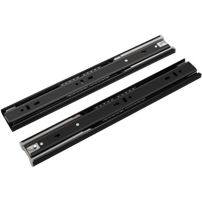 2 stuks metalen bufferladeslides 8-22  spoorbreedte 45mm dempende driedelige rails schuifmeubelbeslag 8 inch(200MM)
