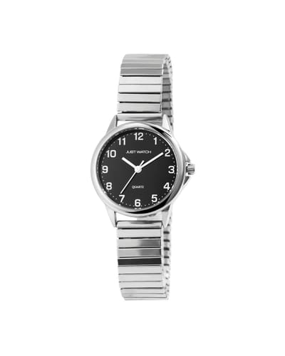 JUST WATCH Herenhorloge van roestvrij staal Angelique met roestvrijstalen band, 3 ATM, mineraalglas