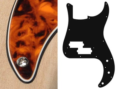 Boston PB-315-MO pickguard, Puncher bass, standard, 3 ply, marble orange