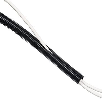 Flexibele kabelbuis voor Kabelbeheer - 1,1 meter Zwart 25 mm