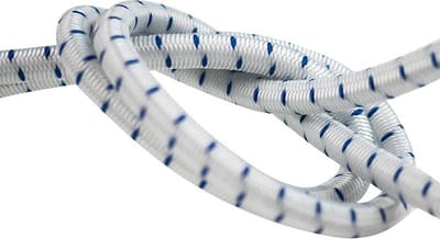 Afdekzeilwinkel - Elastisch koord 8mm blauw-wit gestreept op rol - 100 meter
