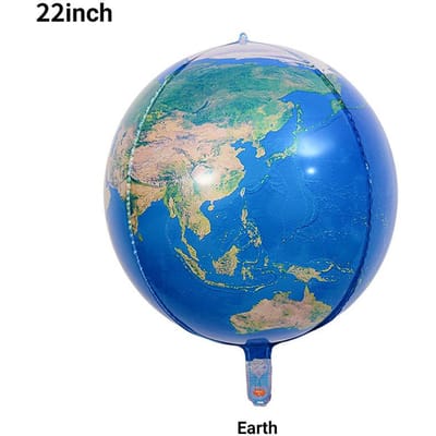 22-Inch Planeet Ballon 4D Bal Ruimte Heelal Thema Zonnestelsel Planeet Serie Aluminium Film Decoratie Scène 4D Earth