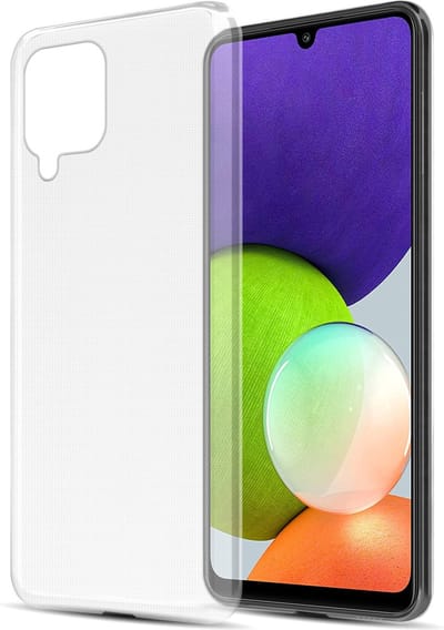 Cadorabo Hoesje geschikt voor Samsung Galaxy A22 4G / M22 / M32 4G in VOLLEDIG TRANSPARANT - Beschermhoes gemaakt van flexibel TPU Silicone Case Cover