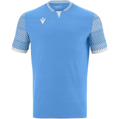 Macron Tureis Shirt Korte Mouw Kinderen - Hemelsblauw / Wit | Maat: 128