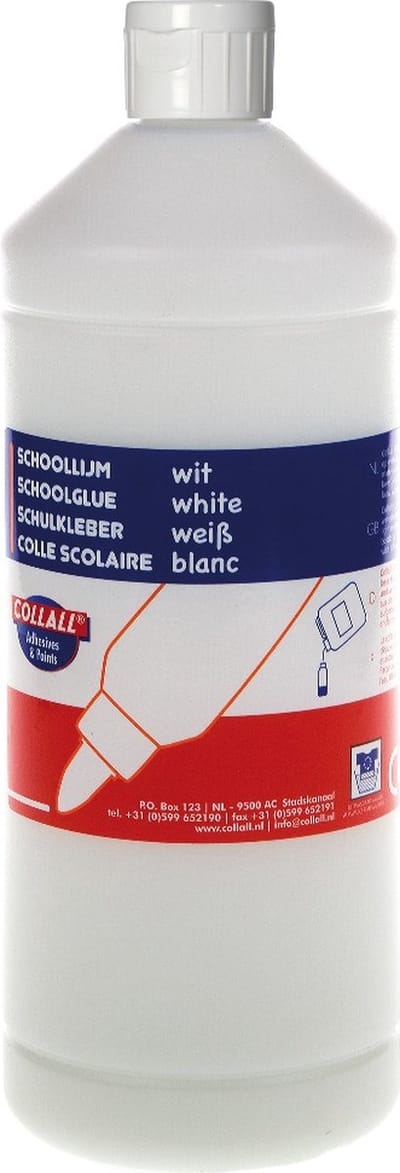 Schoollijm Wit 1000ml in Fles (1 st.)
