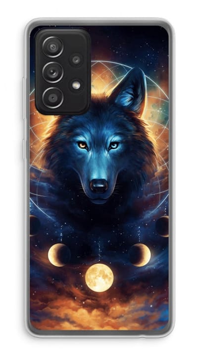 Case Company® - Hoesje geschikt voor Samsung Galaxy A52s 5G hoesje - Wolf Dreamcatcher - Soft Cover Telefoonhoesje - Bescherming aan alle Kanten en Schermrand