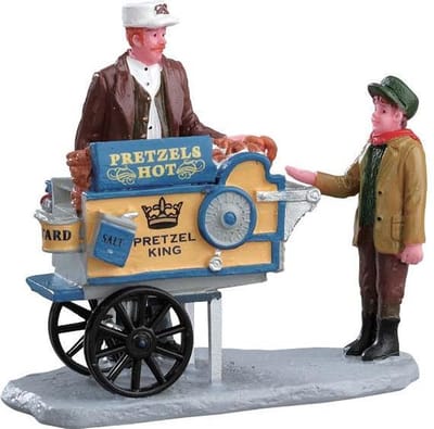 Lemax - Pretzel King Pretzel Cart