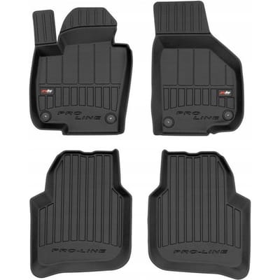 Frogum No.77 - Automatten set - Geschikt voor Skoda Superb II 2008-2015 - 3D TPE Rubber - 4-delig - Zwart