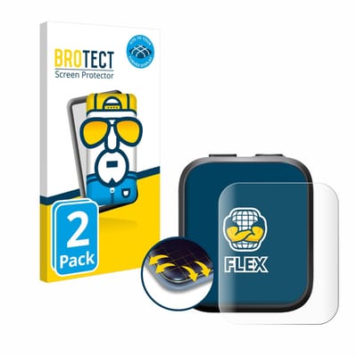 BROTECT - Screenprotector voor Insta360 GPS preview remote - Folie Beschermfolie transparant volledig dekking - 2 Stuks