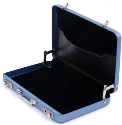 Multi-Color Slim Aluminium Visitekaartjeshouder voor Professionele Mannen en Vrouwen, Compacte Pocket Metalen Kaartcase met Mini Koffer Ontwerp