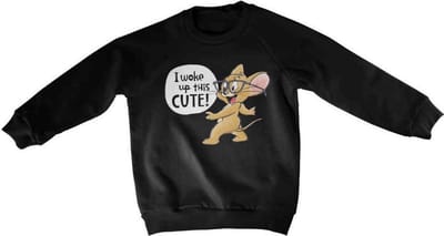 Tom And Jerry Sweater/trui kids -Kids tm 4 jaar- Jerry - I Woke Up This Cute Zwart