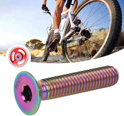 Allecto - Aluminium Fiets Stem - Kleurige Hoofddeksel - M6x30mm Bouten - Top Caps - Lichtgewicht en Duurzaam - Geschikt voor Fietsen - Diverse Kleuren