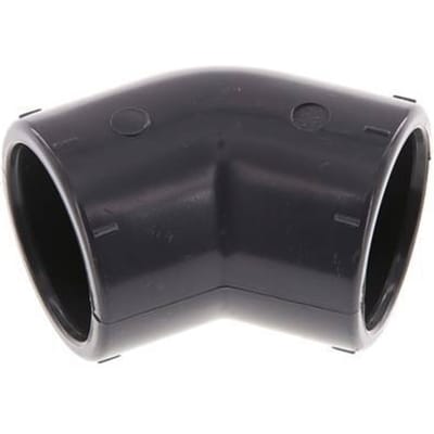 PVC 45 graden L-Fitting Lijmmof 32x41mm [2 stuks]