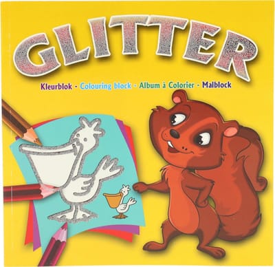 Toi-toys Kleurboek Glitter Meisjes 40 Pagina's Geel