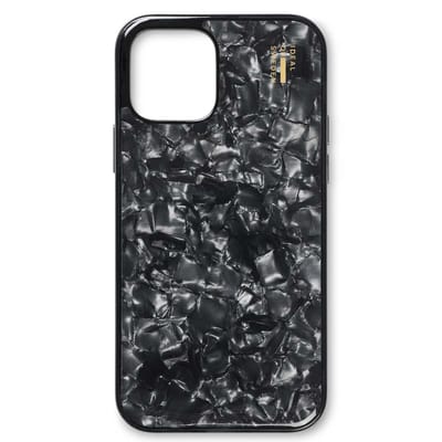 iDeal of Sweden Pearlized Case voor de Apple iPhone 12 (Pro) - Zwart