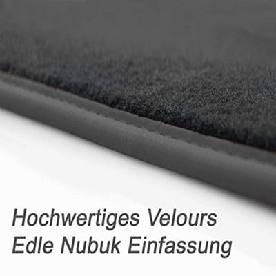Premium Velours Vloermatten voor VW Golf 7 en 8 - Perfecte Pasvorm 4-delig Zwart