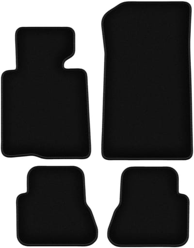 BASIC zwarte veloursmatten voor: BMW 3 E46 cabriolet (2000-2007)
